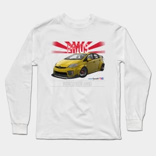 Toyota Prius 2JZ Yellow Long Sleeve T-Shirt